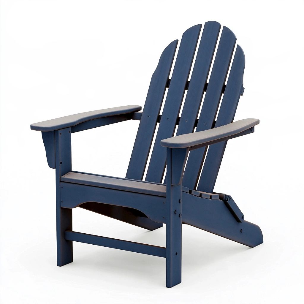 Adirondack Gartenstuhl 79 x 90 x 98 cm aus Holz Blau mit Armlehnen