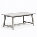 Esstisch 160x90x75 cm Hellgrau Holzwerkstoff rechteckig modern