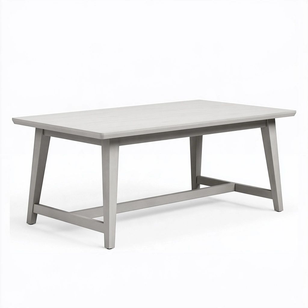 Esstisch 160x90x75 cm Hellgrau Holzwerkstoff rechteckig modern